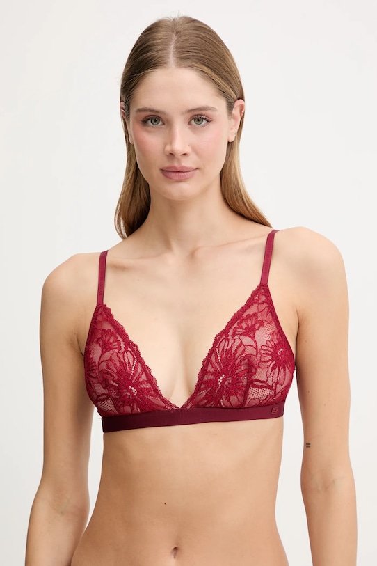 Tommy Hilfiger biustonosz koronka bordowy UW0UW06098