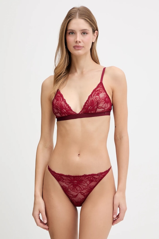 Tommy Hilfiger biustonosz UW0UW06098 bordowy AW25