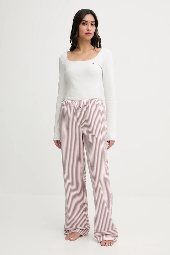 Tommy Hilfiger piżama tkanina biały UW0UW06143