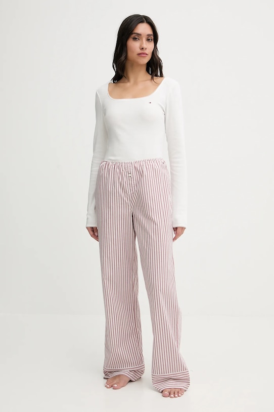 Tommy Hilfiger piżama tkanina biały UW0UW06143