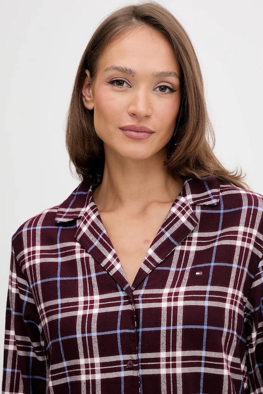 Odzież Tommy Hilfiger piżama UW0UW06158 bordowy