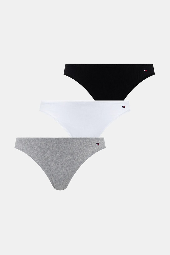 Труси Tommy Hilfiger 3-pack трикотаж чорний UW0UW06131