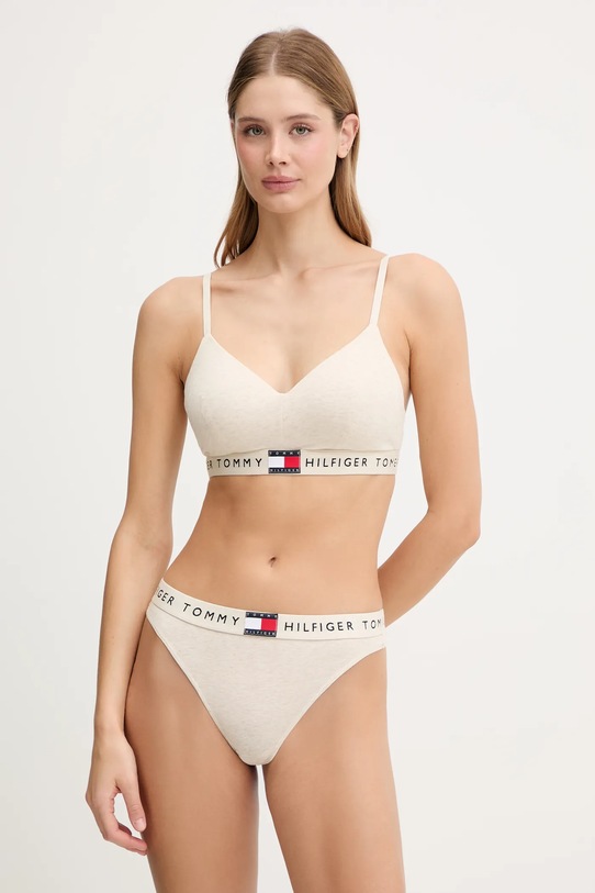 Tommy Hilfiger stringi UW0UW06227 beżowy AW25