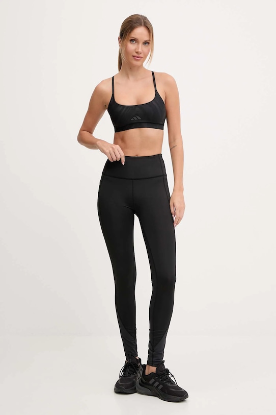 Αθλητικό σουτιέν adidas Performance Powerimpact JN2664 μαύρο AW25