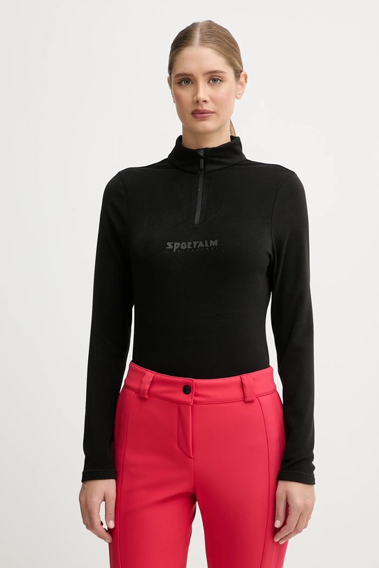 Sportalm bluza polarowa Cologne z elastanem czarny 300016