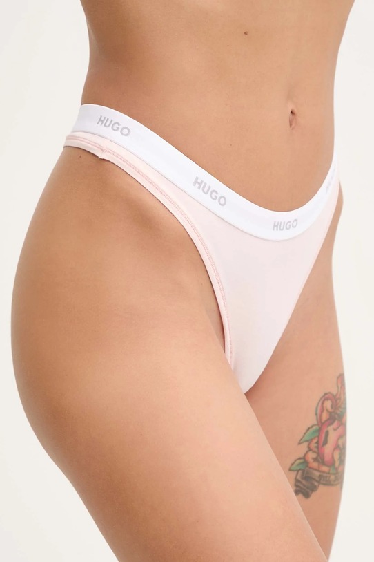 HUGO stringi 50557101 różowy AW25