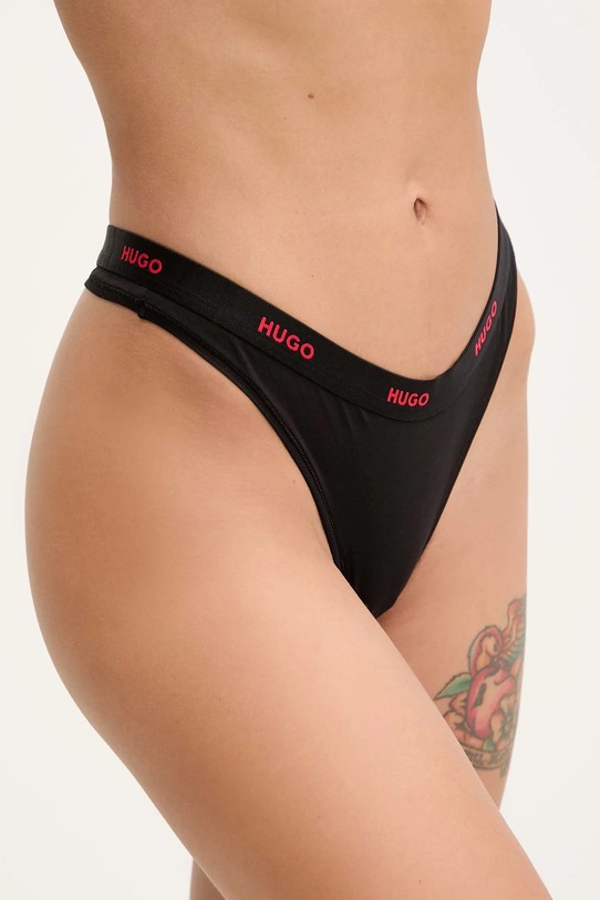 HUGO stringi 50557101 czarny AW25