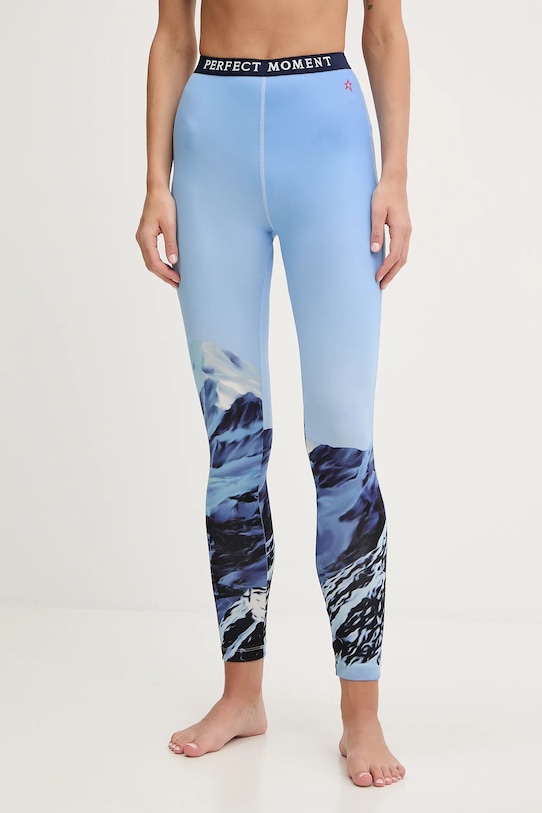 Perfect Moment legginsy funkcyjne sporty zimowe niebieski W3001228