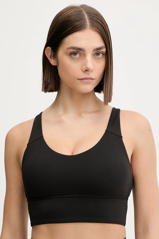 adidas Performance biustonosz sportowy bez fiszbinów czarny KT3287