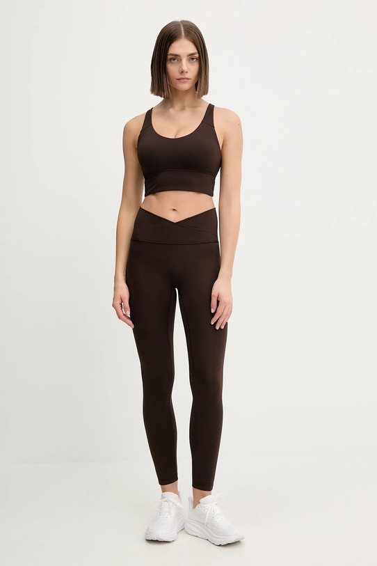 adidas Performance biustonosz sportowy KT3288 brązowy AW25