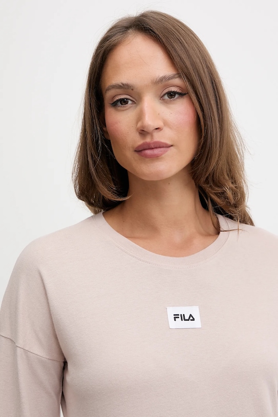 Odzież Fila piżama bawełniana FPW4218 beżowy