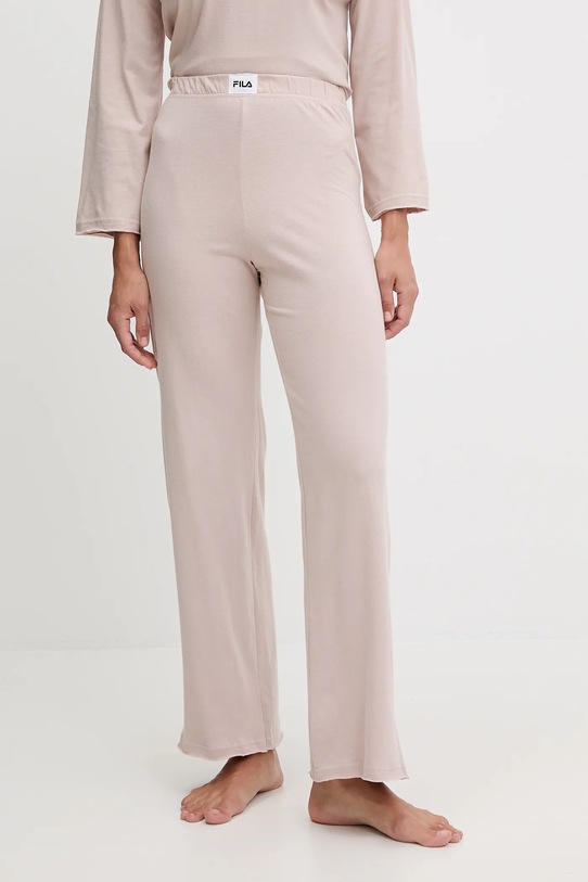 Fila piżama bawełniana beżowy FPW4218
