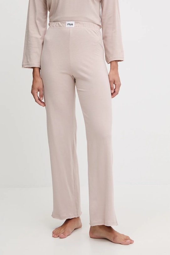 Fila piżama bawełniana beżowy FPW4218