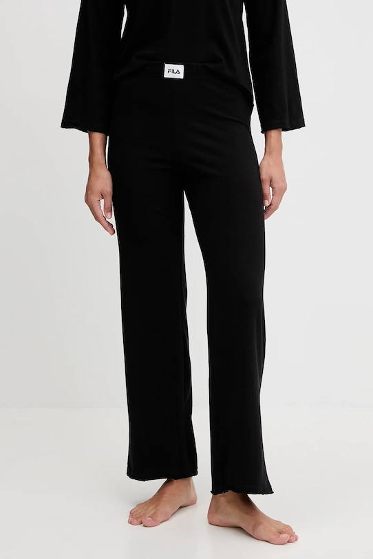 Fila piżama bawełniana czarny FPW4218