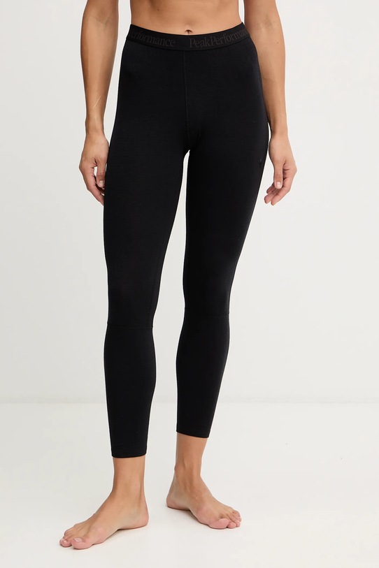 Peak Performance legginsy z dodatkiem wełny Magic sporty zimowe czarny G80928