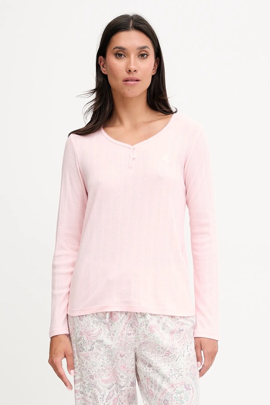 Pyžamo Lauren Ralph Lauren ILN72448 ružová AW25