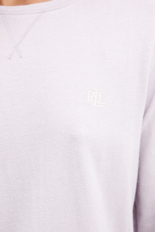 Bavlnené pyžamo Lauren Ralph Lauren ILN72453 fialová
