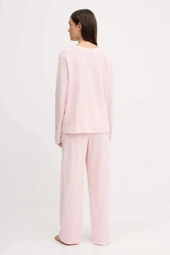 Lauren Ralph Lauren piżama bawełniana różowy ILN72453
