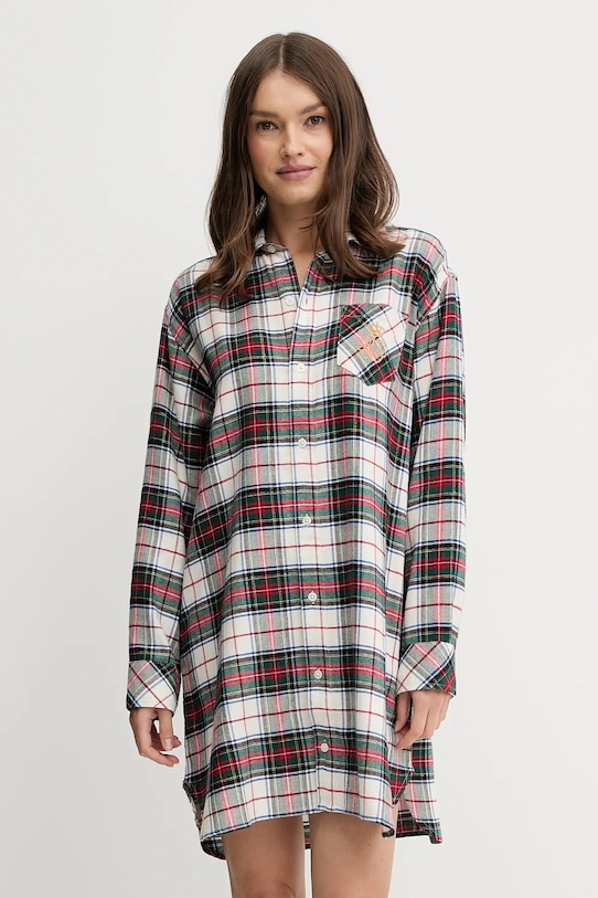 Lauren Ralph Lauren koszula nocna tkanina beżowy ILN32457