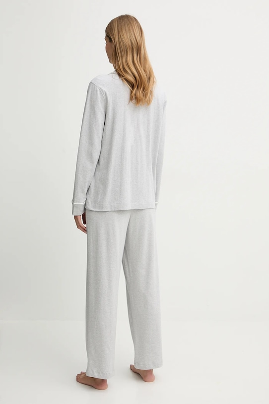 Lauren Ralph Lauren piżama bawełniana ILN92453 szary AW25