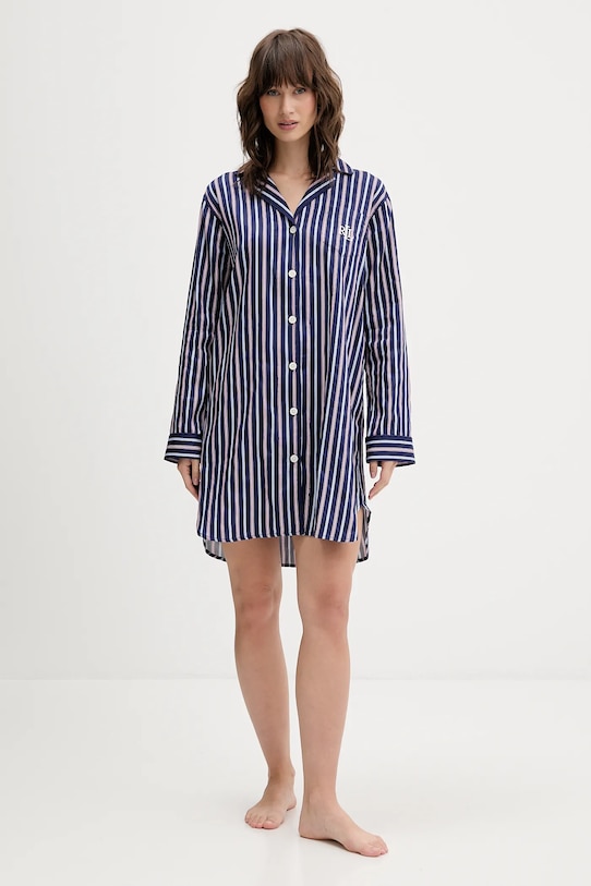 Lauren Ralph Lauren koszula piżamowa ILN32479 granatowy AW25