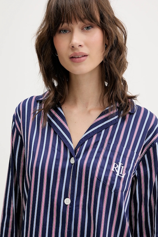 Lauren Ralph Lauren koszula piżamowa granatowy ILN32479