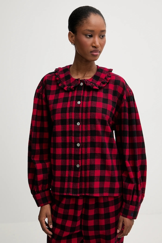 Odzież Polo Ralph Lauren piżama bawełniana 4P0703 czerwony