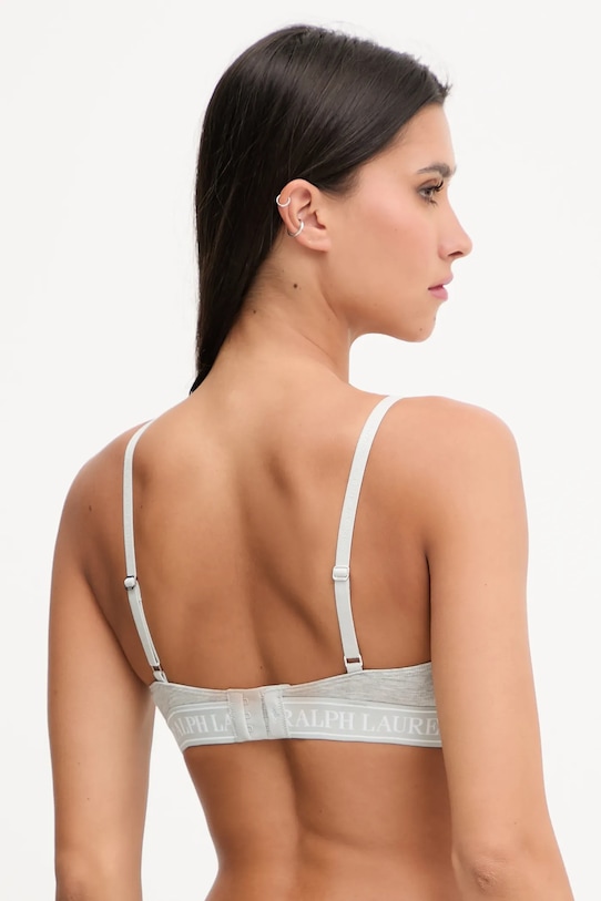 Podprsenka Polo Ralph Lauren 4P0211 sivá AW25