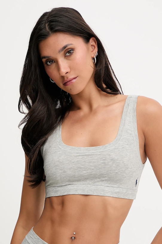 Σουτιέν Polo Ralph Lauren μελανζέ γκρί 4P0499