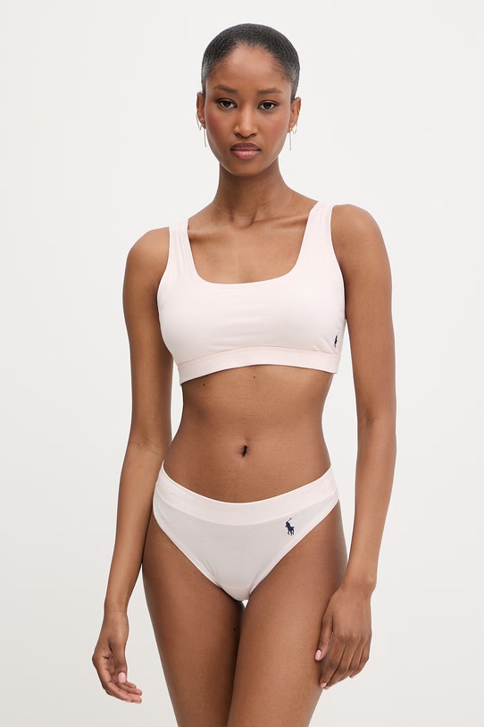 Polo Ralph Lauren stringi damskie bawełniane z elastanem 4P0511 różowy SS26