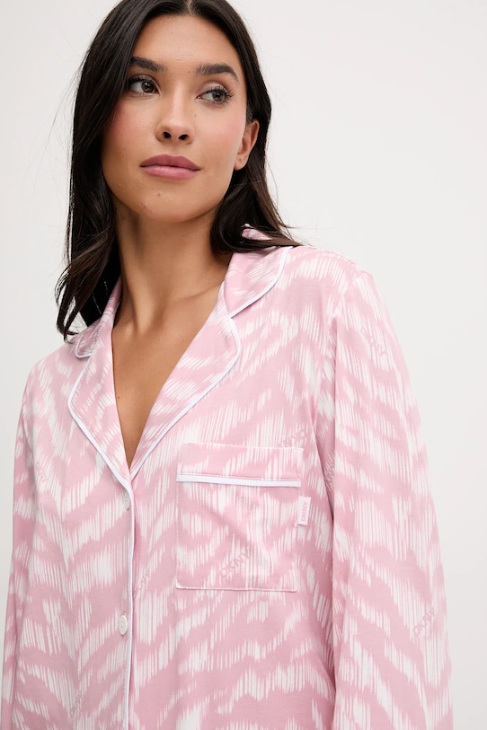 Dkny piżama z dodatkiem bawełny YI80062 różowy