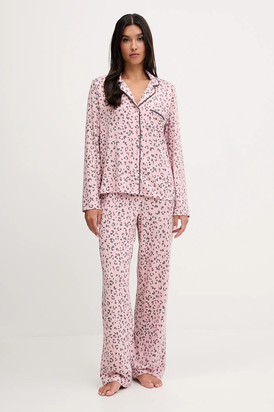 Dkny piżama dzianina różowy YI80063
