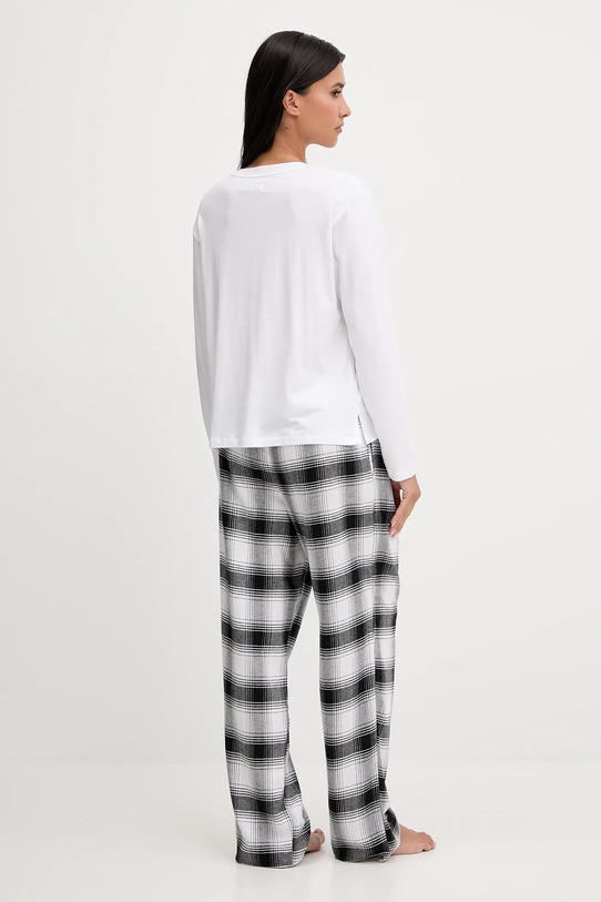 Dkny piżama z dodatkiem bawełny biały YI80064