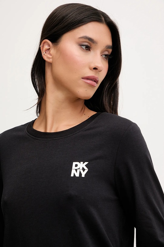 Dkny piżama z dodatkiem bawełny YI90062 czarny