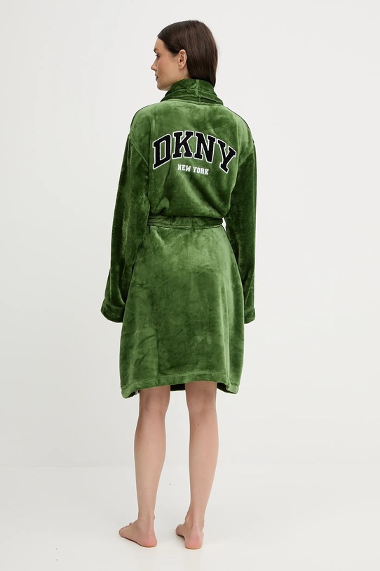 Dkny szlafrok YI10077F zielony AW25