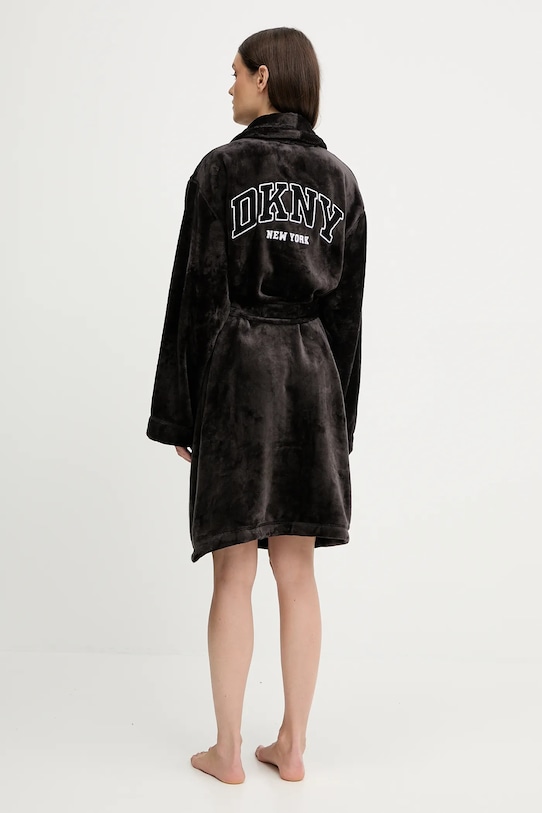 Dkny szlafrok YI10077F czarny AW25