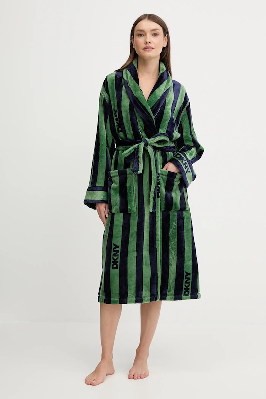 Dkny szlafrok tkanina granatowy YI20077F