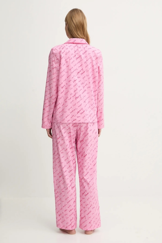 Dkny piżama bawełniana fioletowy YI90085
