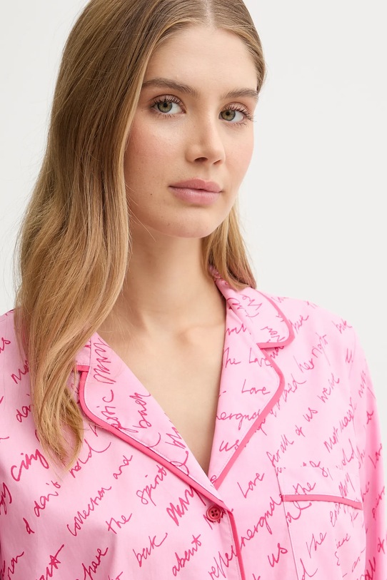 Dkny piżama bawełniana YI90085 fioletowy