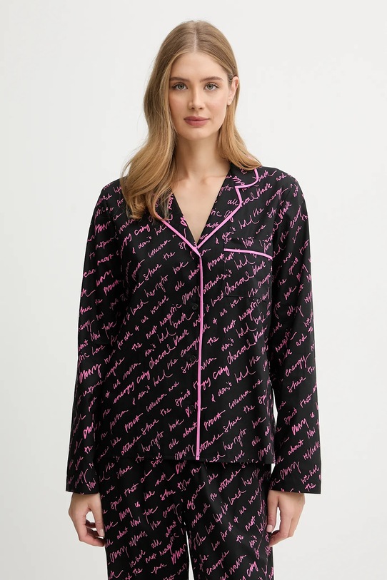 Odzież Dkny piżama bawełniana YI90085 czarny