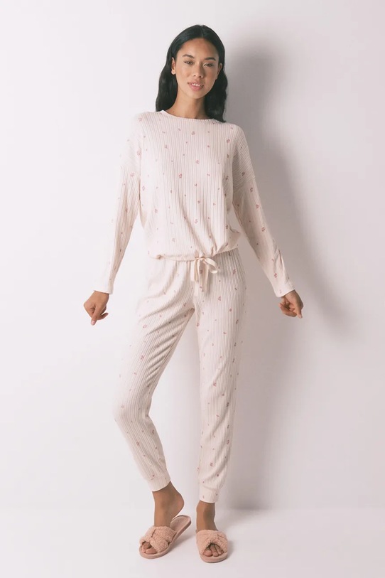 women'secret piżama dzianina różowy 3592423