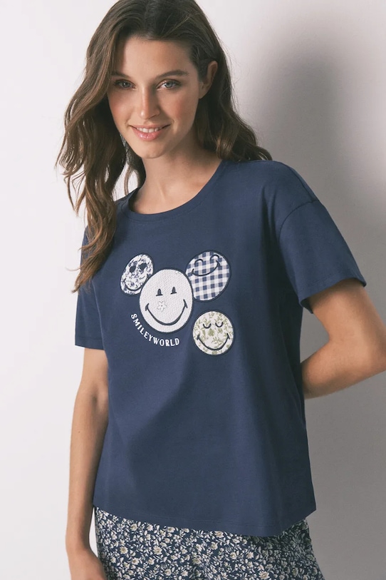 women'secret pijamale de bumbac 3132148 bleumarin AW25
