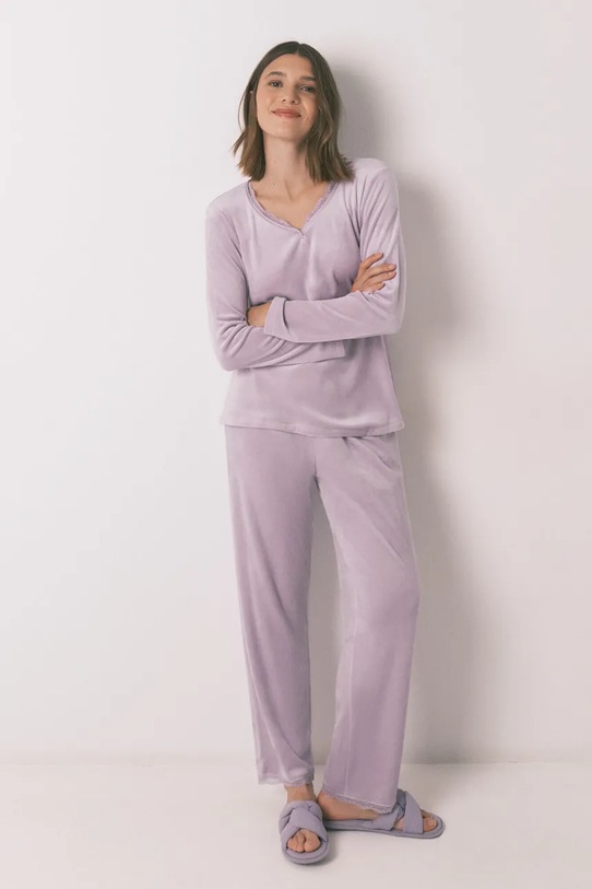 women'secret pijama set violet 3592436