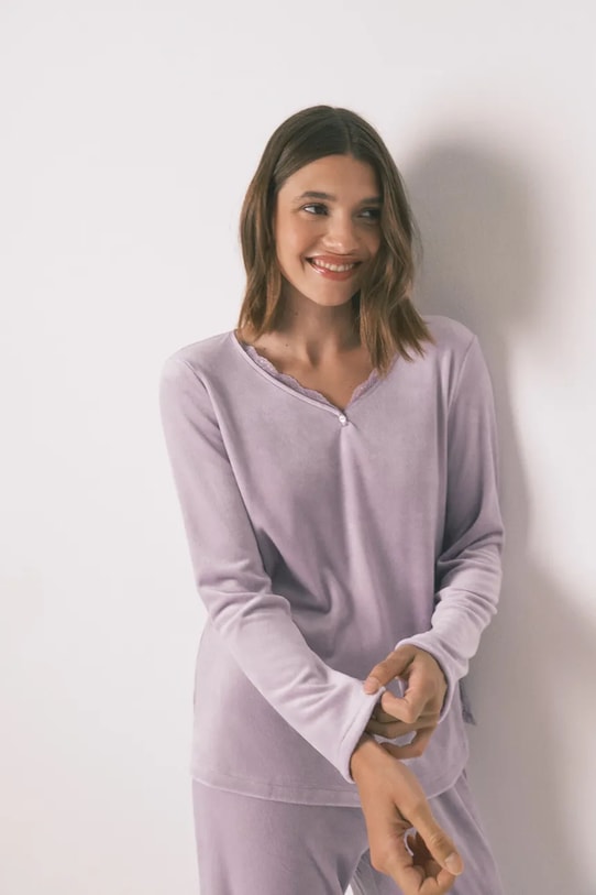 women'secret pijama 3592436 violet AW25