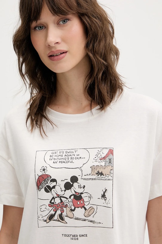 women'secret piżama bawełniana 3132160 beżowy