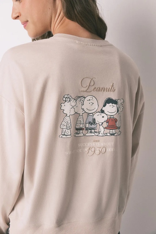 Odzież women'secret piżama bawełniana 3132128 beżowy