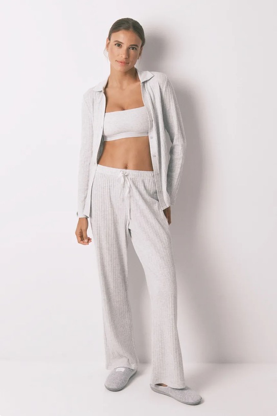 women'secret piżama dzianina szary 4752530