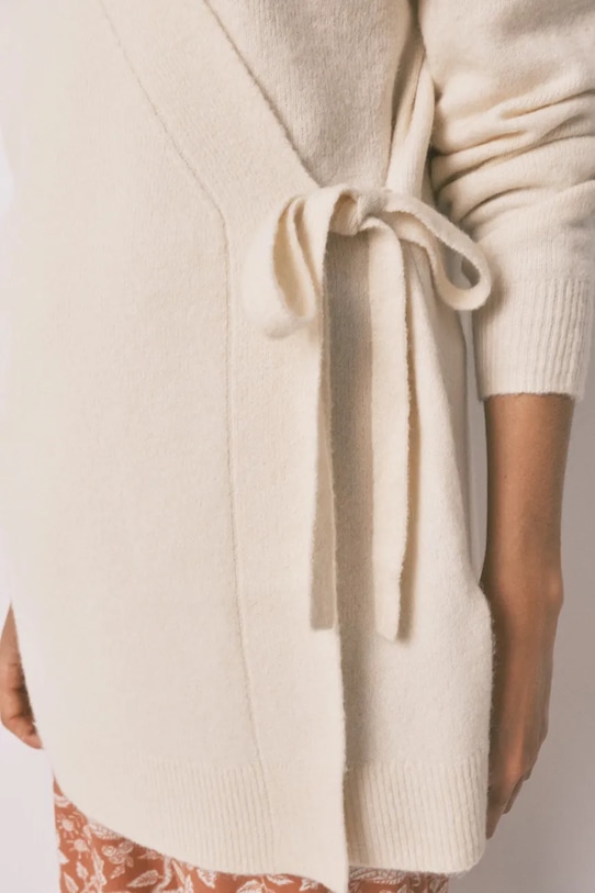 Îmbrăcăminte women'secret halat de baie din amestec de lână 3142299 bej