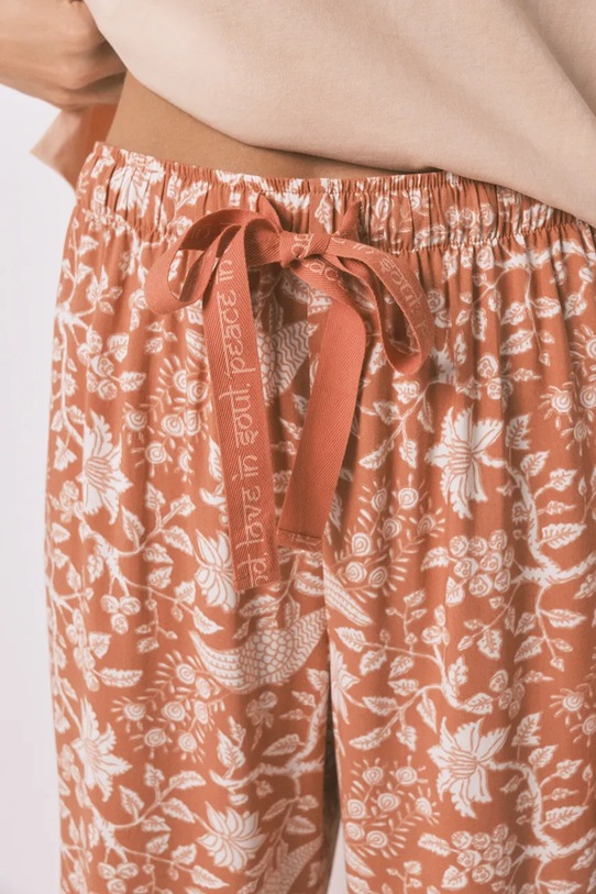 Odzież women'secret spodnie piżamowe 3702258 pomarańczowy