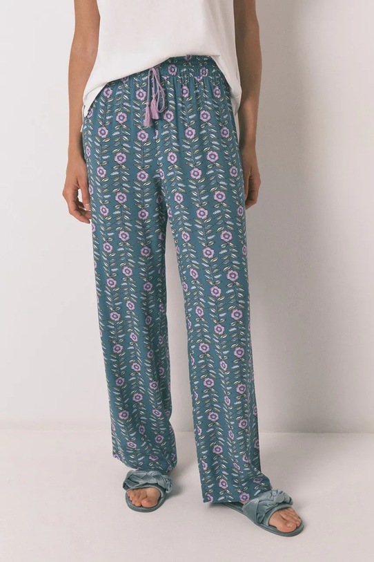 women'secret spodnie piżamowe 3702257 turkusowy AW25